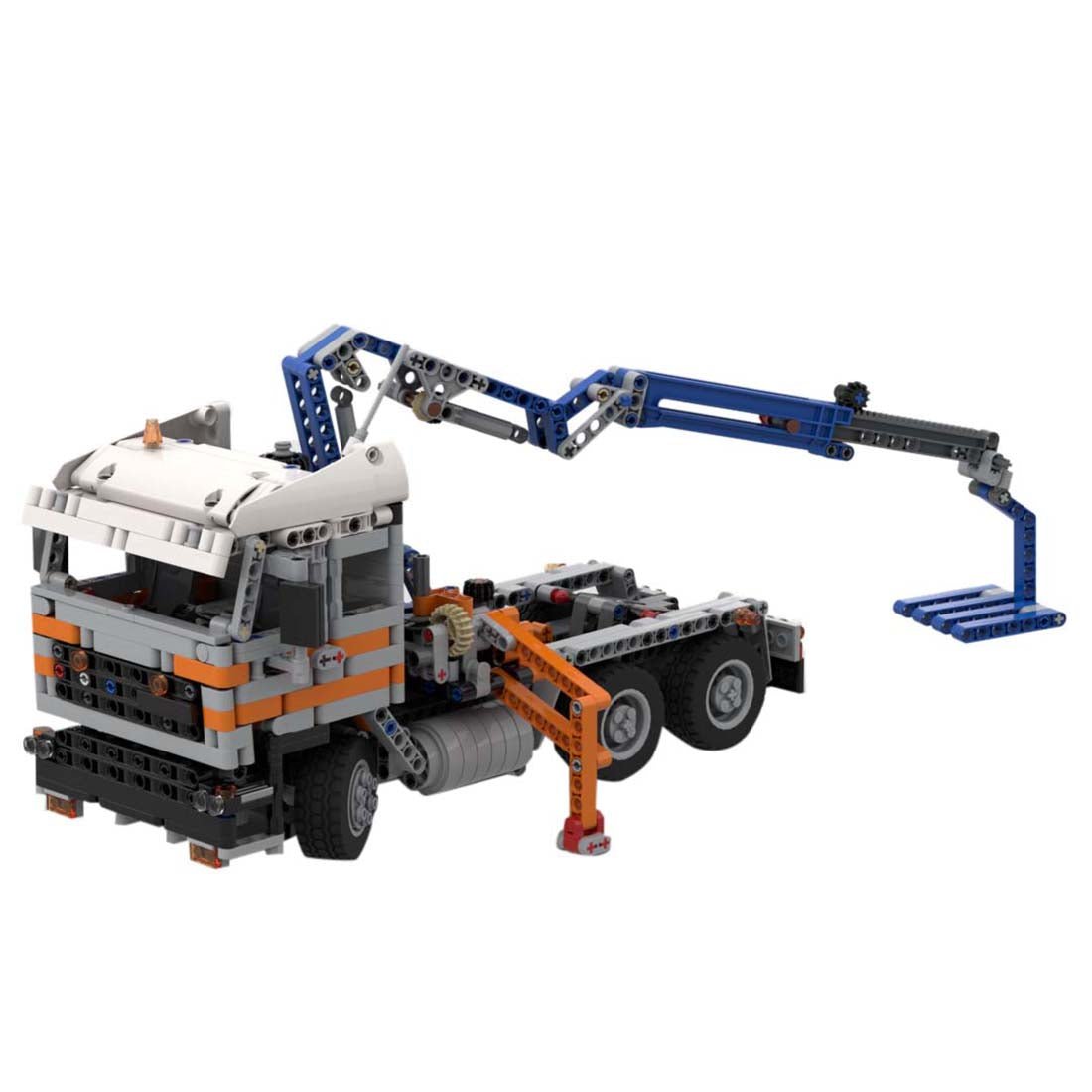 MOC - 111919 F2800 Traktor Kranwagen Klemmbausteine - LesDiy - Klemmbausteine