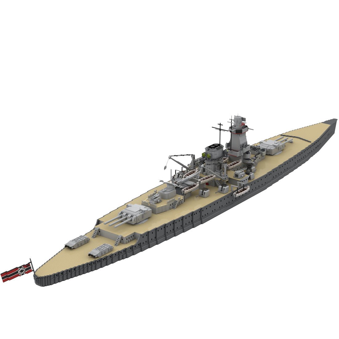 MOC - 112083 Admiral Graf Spee Klemmbausteine - LesDiy - Klemmbausteine