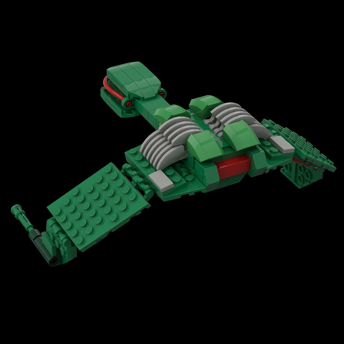MOC - 112630 Klingon Bird of Prey Klemmbausteine - LesDiy - Klemmbausteine