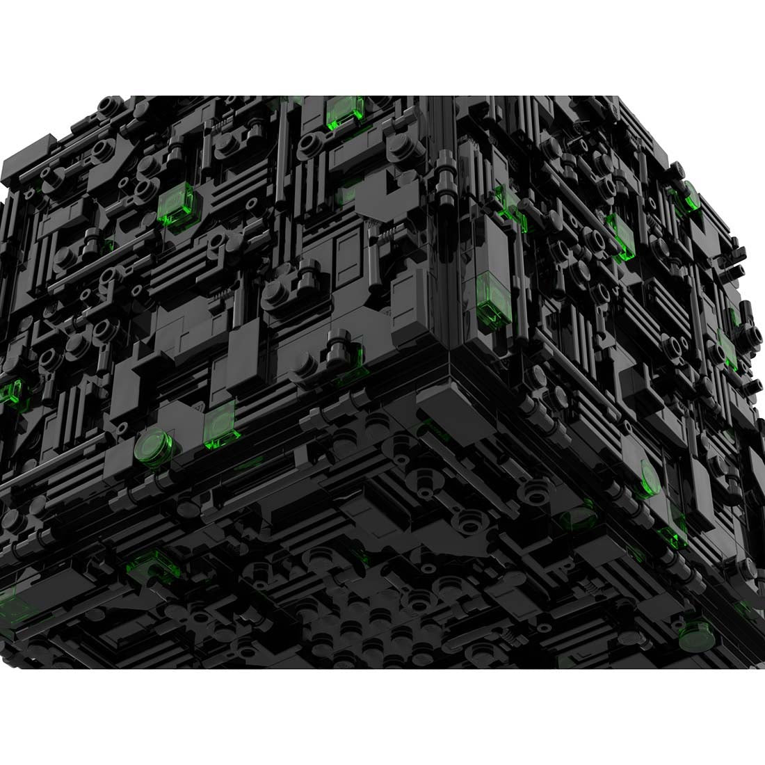 MOC - 112646 Borg Cube (micro) Klemmbausteine - LesDiy - Klemmbausteine
