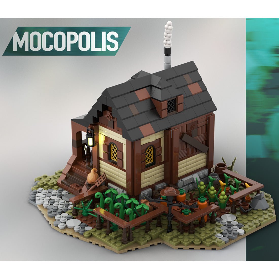 MOC - 11425 Medieval Farmer's House and Farm Klemmbausteine - LesDiy - Klemmbausteine