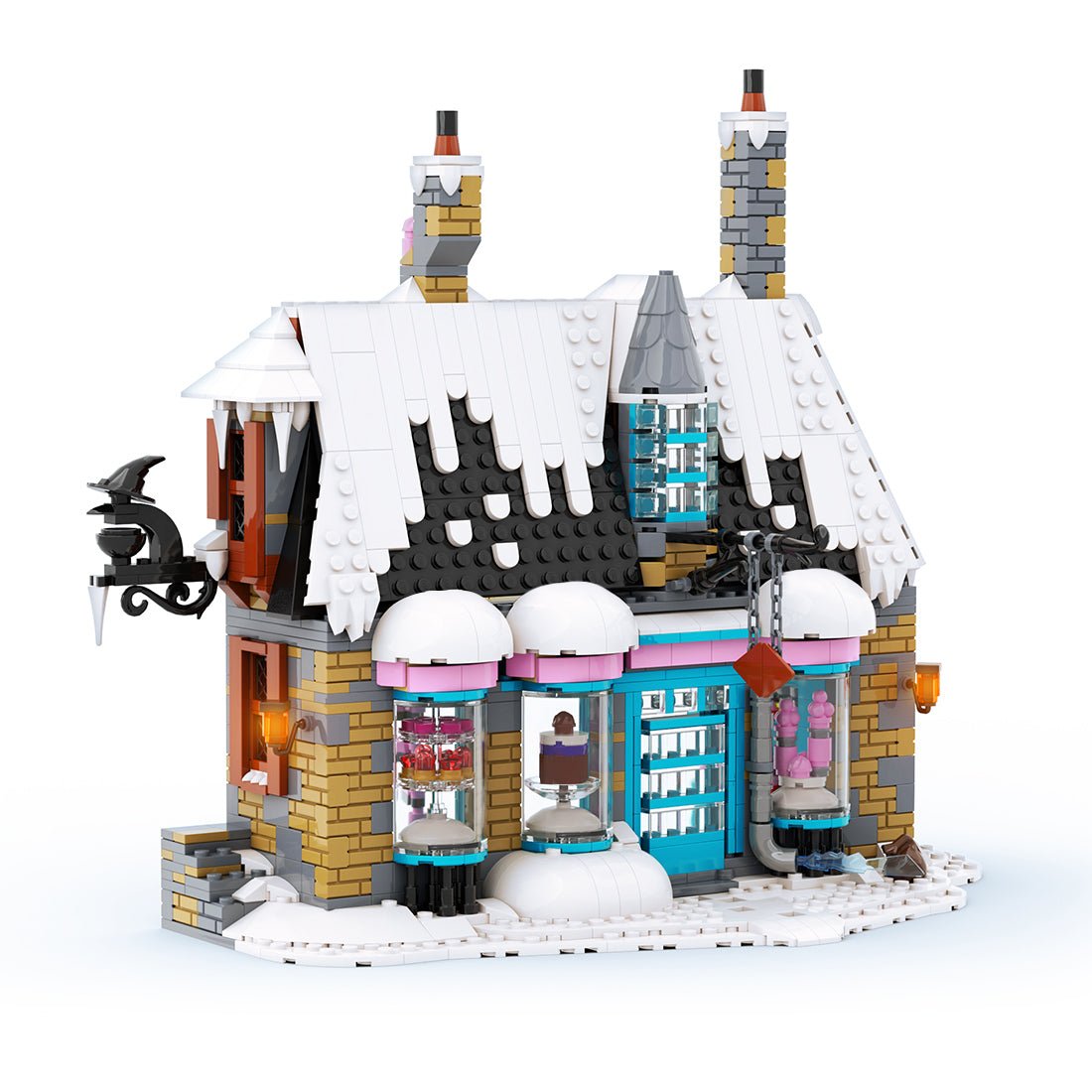 MOC - 114444 Winter Magic Candy House Klemmbausteine - LesDiy - Klemmbausteine