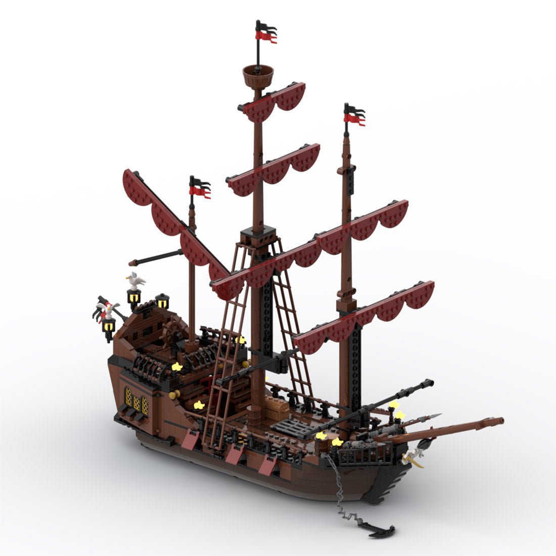 MOC - 114510 Piratenstadt Port Sauvage Klemmbausteine - LesDiy - Klemmbausteine