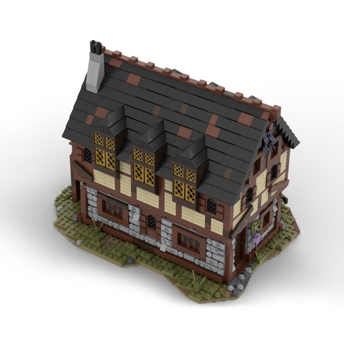 MOC - 114686 Medieval Trader`s House & Farm Klemmbausteine - LesDiy - Klemmbausteine