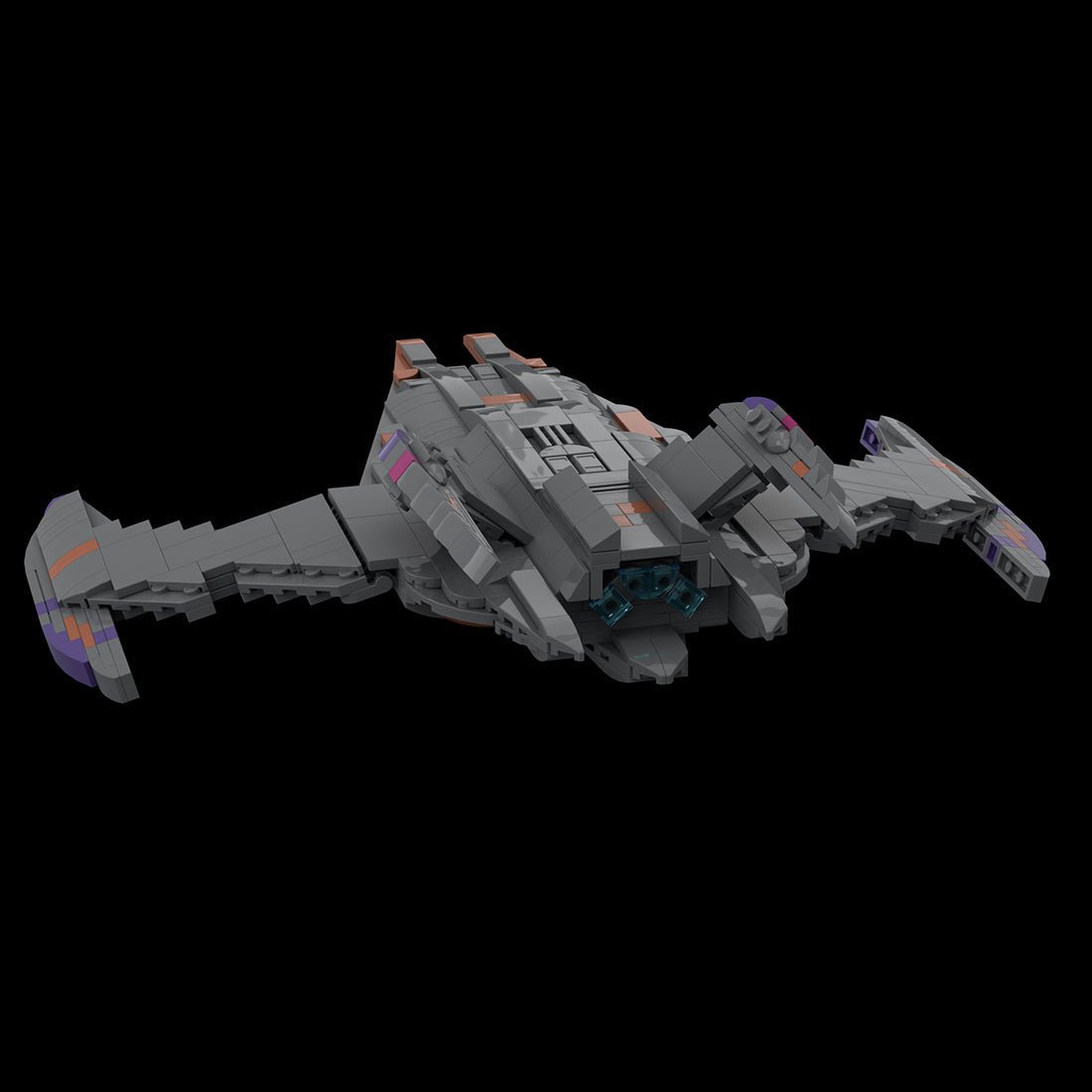 MOC - 115454 Battlecruiser Model Spaceship Klemmbausteine - LesDiy - Klemmbausteine