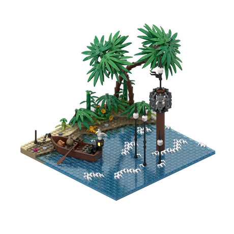 MOC - 116559 Beach with Pillory Klemmbausteine - LesDiy - Klemmbausteine