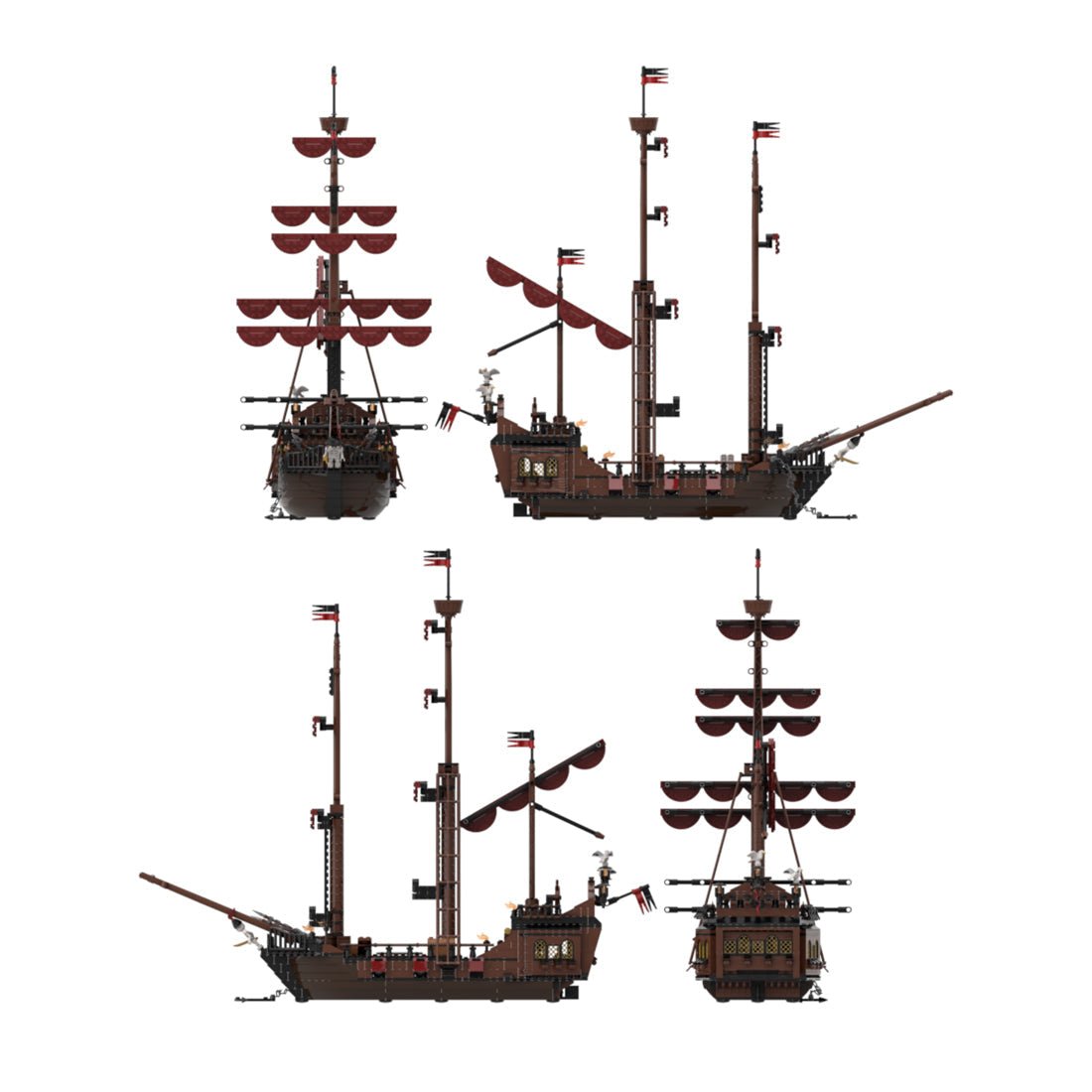 MOC - 116561 Loup de Mer Pirate Ship Klemmbausteine - LesDiy - Klemmbausteine