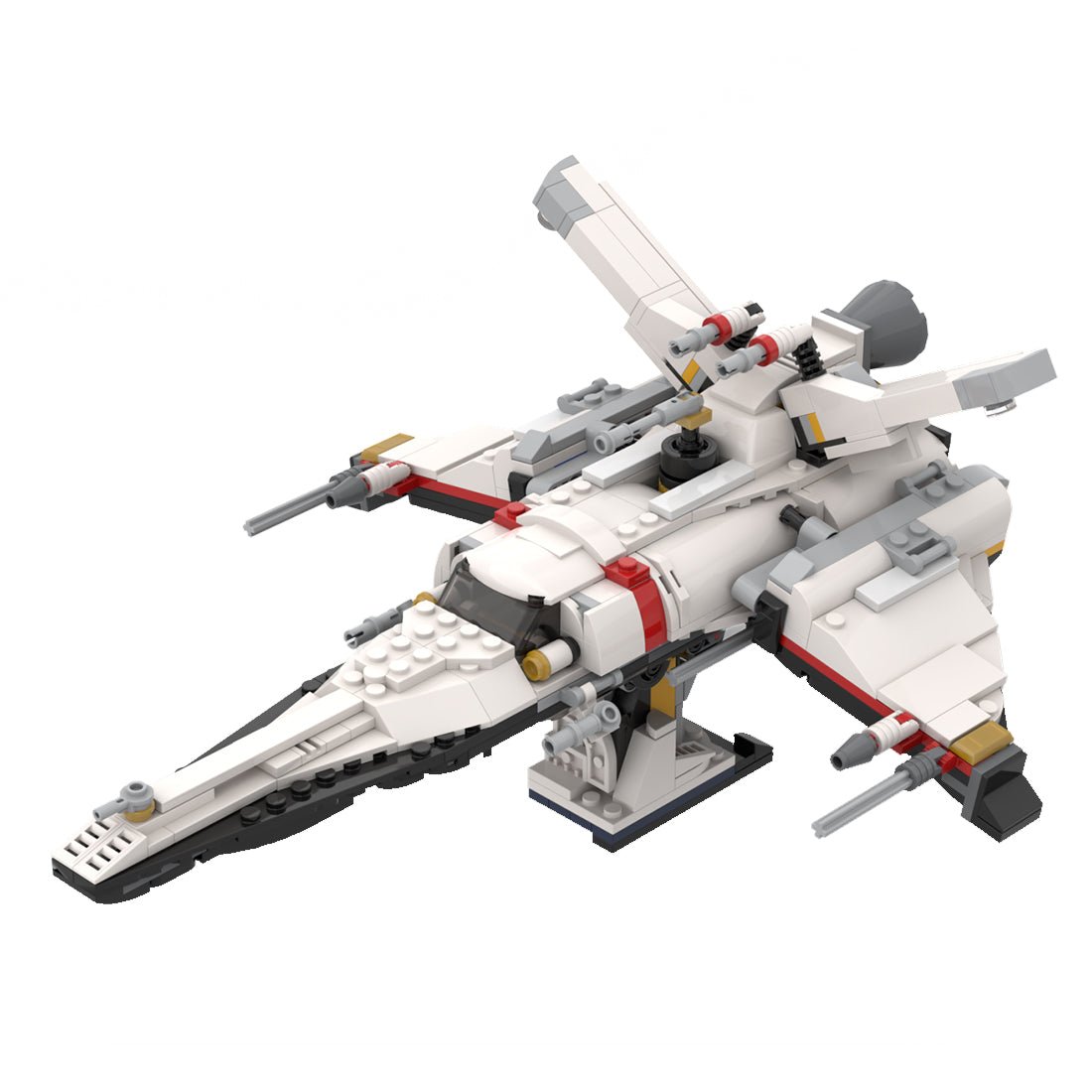 MOC - 117552 Starfighter - Raumschiff Klemmbausteine - LesDiy - Klemmbausteine