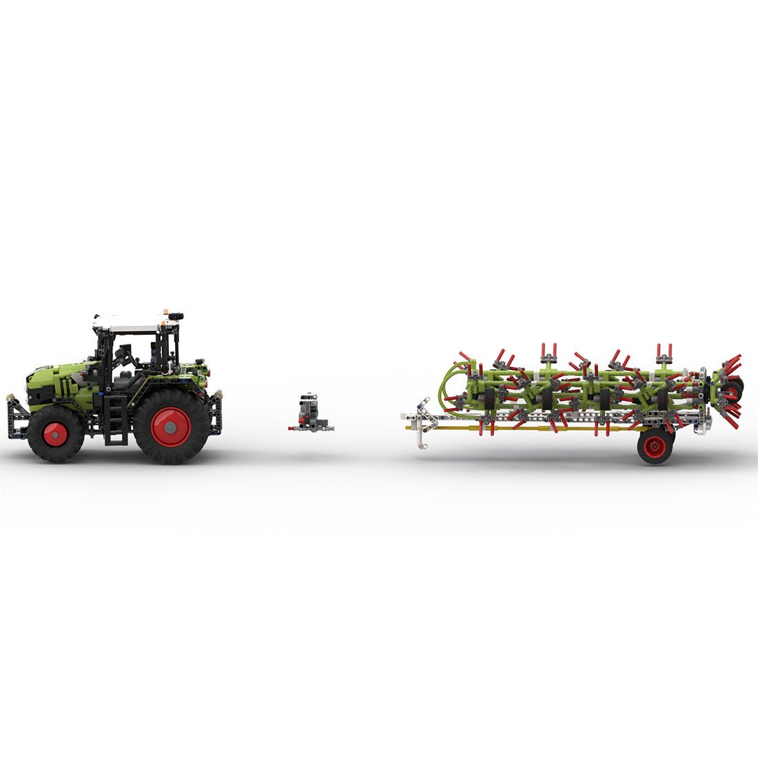 MOC - 120709 Tieflader mit Kranwagen Klemmbausteine - LesDiy - Klemmbausteine