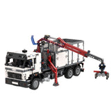 MOC - 120710 OF Hookloader & Crane Container Truck Klemmbausteine - LesDiy - Klemmbausteine