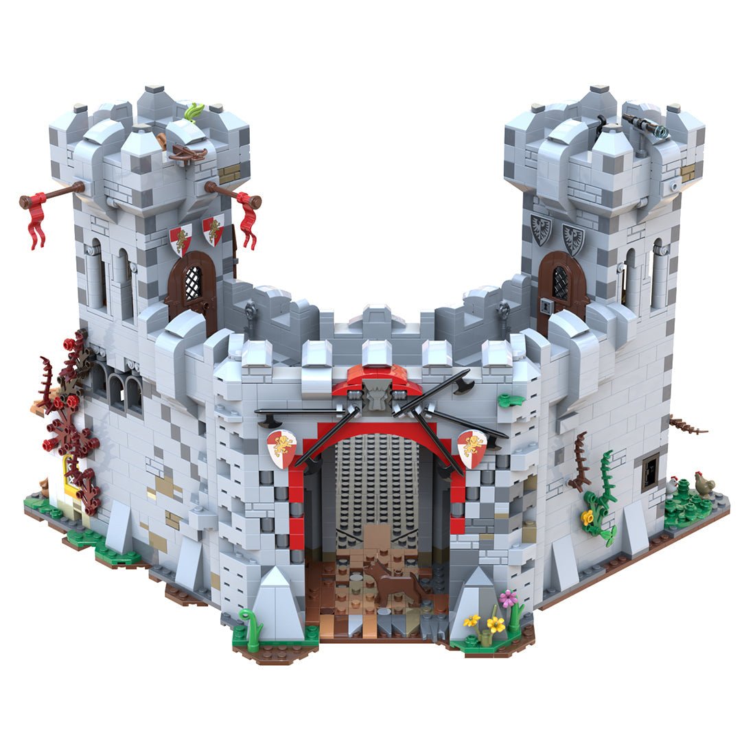 MOC - 120736 Mittelalterliche Burg Klemmbausteine - LesDiy - Klemmbausteine