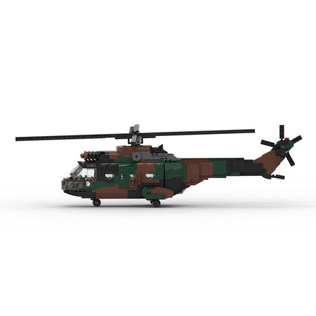 MOC - 122710 SA330 Transporthubschrauber - LesDiy - Klemmbausteine