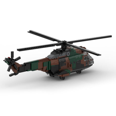 MOC - 122710 SA330 Transporthubschrauber - LesDiy - Klemmbausteine