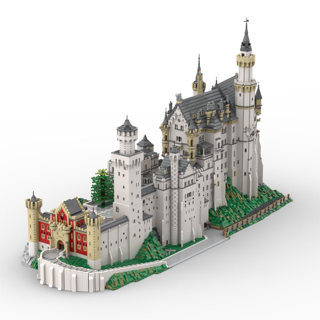 MOC - 123380 Germany Neuschwanstein Schloss Klemmbausteine - LesDiy - Klemmbausteine