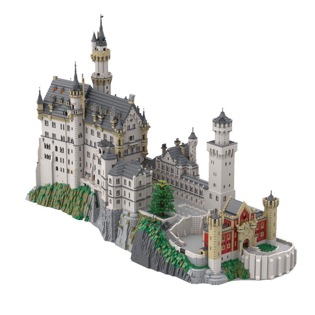 MOC - 123380 Germany Neuschwanstein Schloss Klemmbausteine - LesDiy - Klemmbausteine