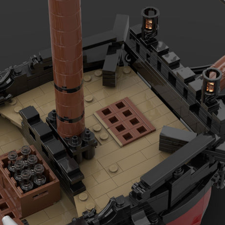 MOC - 124924 Queen Anne's Revenge Ship Model Pirate Series Klemmbausteine - LesDiy - Klemmbausteine