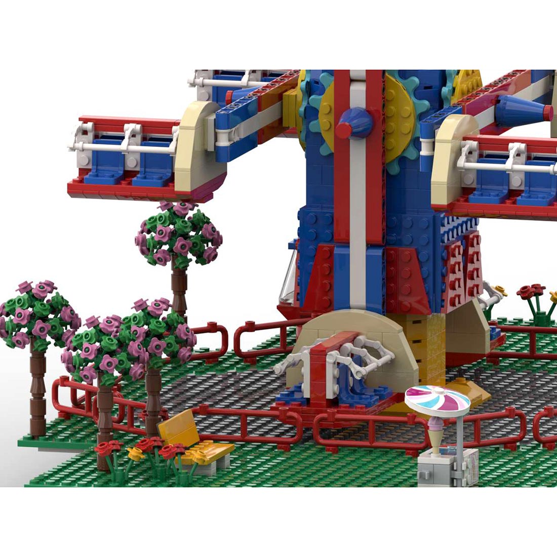 MOC - 125626 NebulaZ Theme Park Ride Klemmbausteine - LesDiy - Klemmbausteine