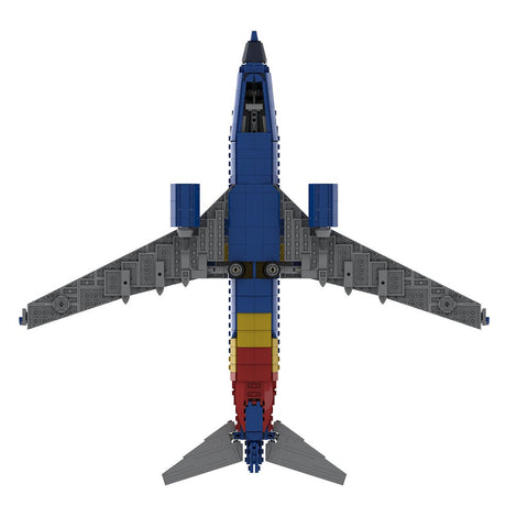 MOC - 125916 1/80 737 - Großer Düsenjet von Southwest Klemmbausteine - LesDiy - Klemmbausteine