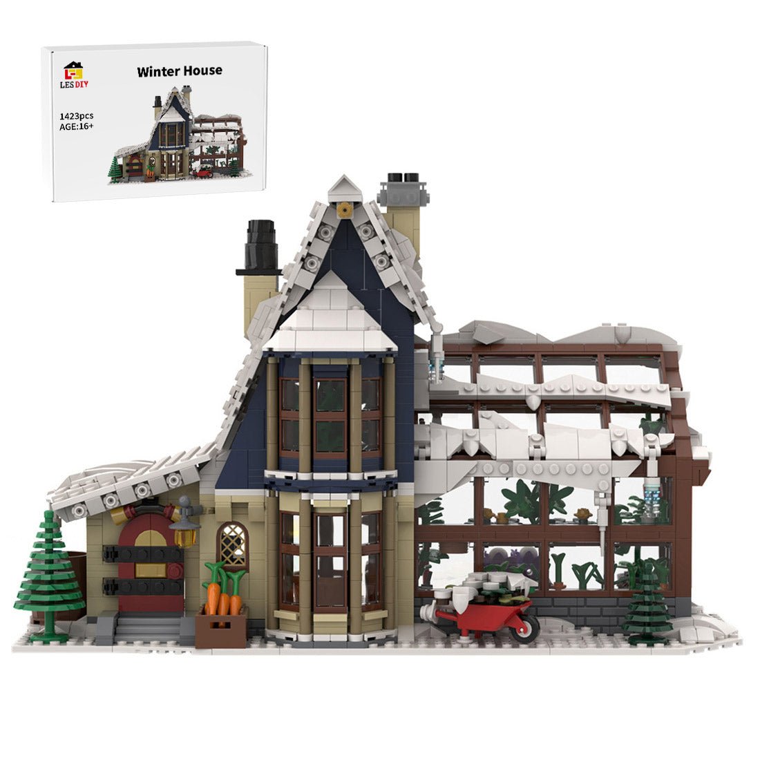MOC - 126301 Winter Village Greenhouse Klemmbausteine - LesDiy - Klemmbausteine