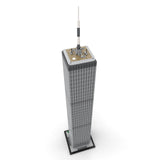 MOC - 127129 World Trade Center 1:800 Scale (North Tower) Klemmbausteine - LesDiy - Klemmbausteine