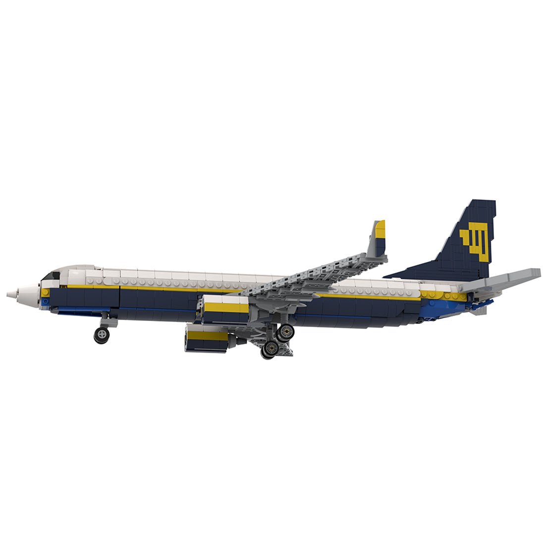 MOC - 127217 1/80 737 Jetliner Klemmbausteine - LesDiy - Klemmbausteine
