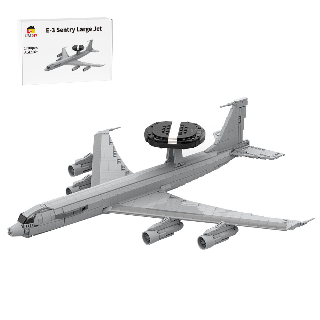 MOC - 128557 Boeing E - 3 Sentry Klemmbausteine - LesDiy - Klemmbausteine