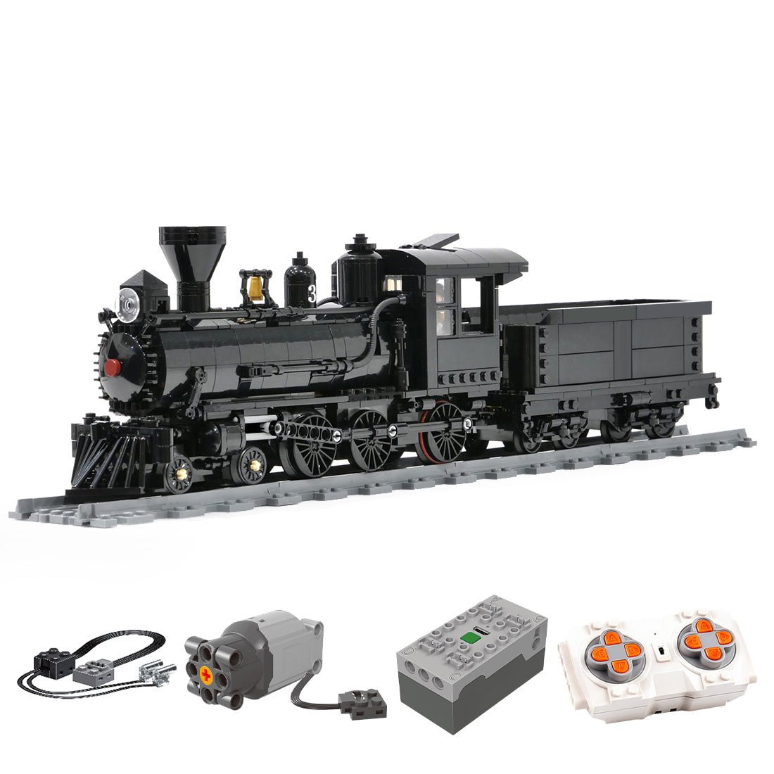 MOC - 130550 Sierra Railway No. 3 Locomotive - LesDiy - Klemmbausteine