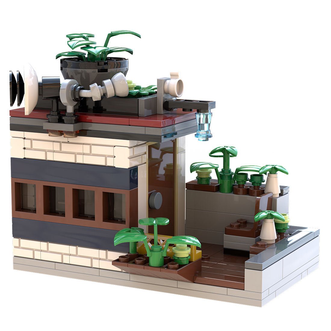 MOC - 131435 3 - in - 1 Fashion Store + Design Studio + Flower Shop Klemmbausteine - LesDiy - Klemmbausteine