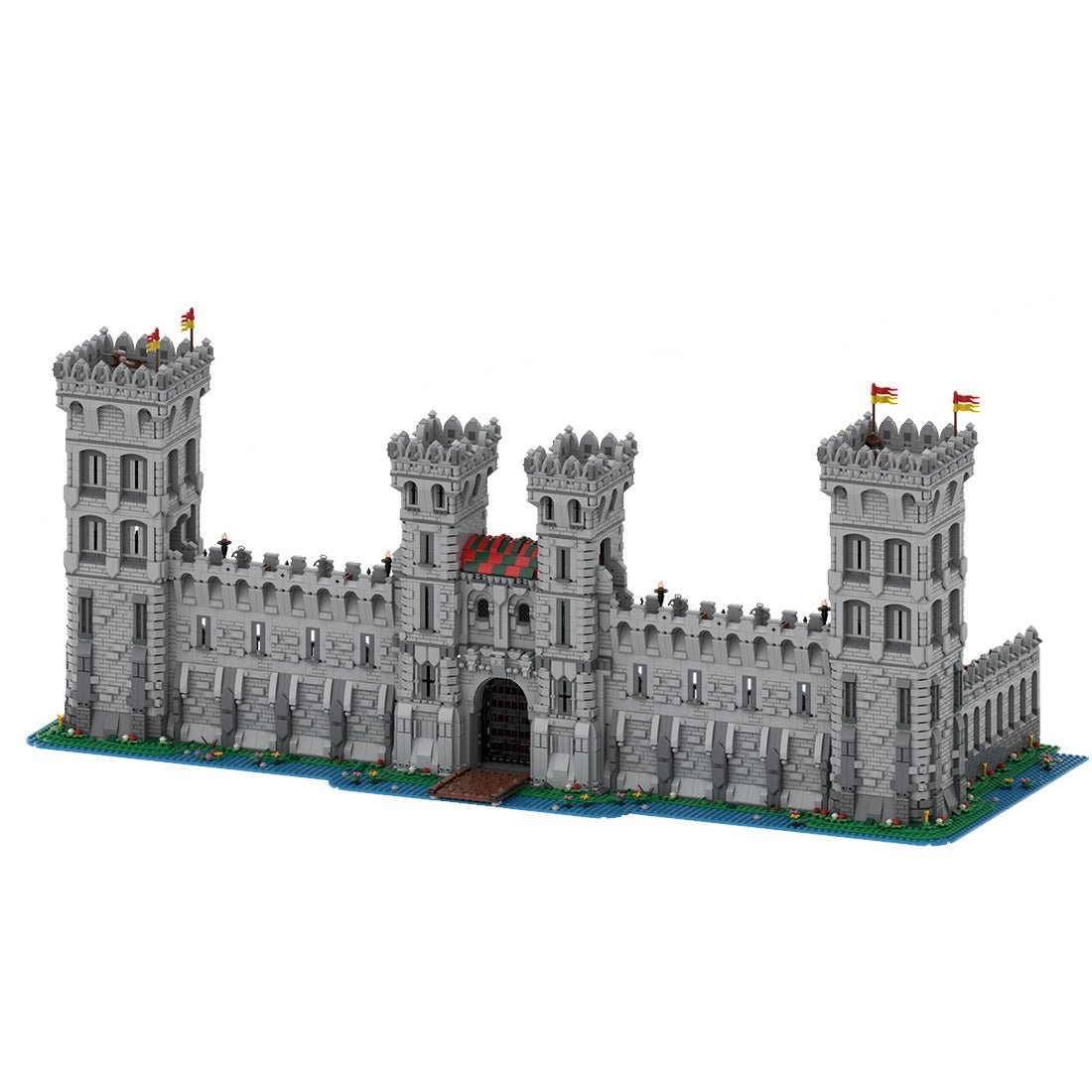 MOC - 131582 Rote Schlossfront Klemmbausteine - LesDiy - Klemmbausteine