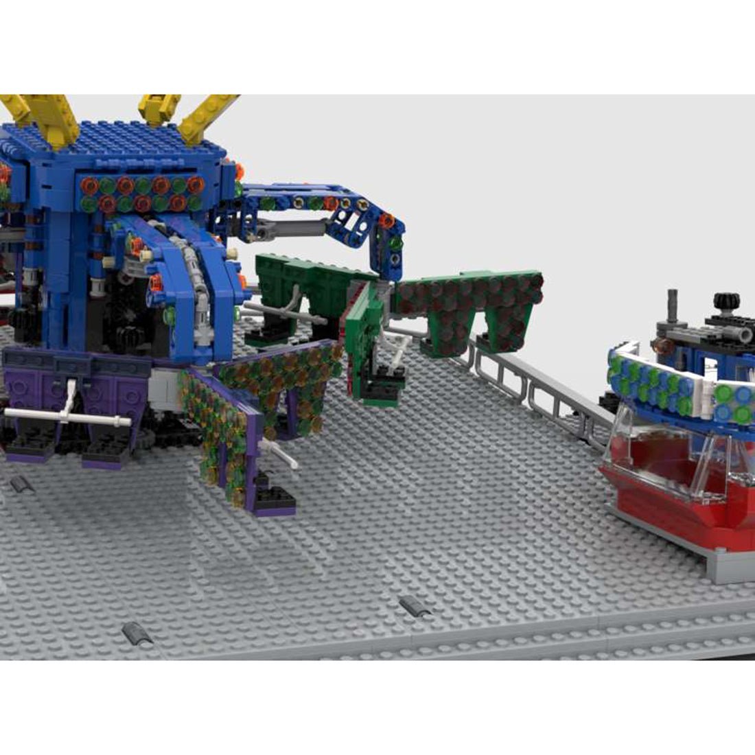MOC - 132481 Extreme Orbiter Fairground Ride Klemmbausteine - LesDiy - Klemmbausteine