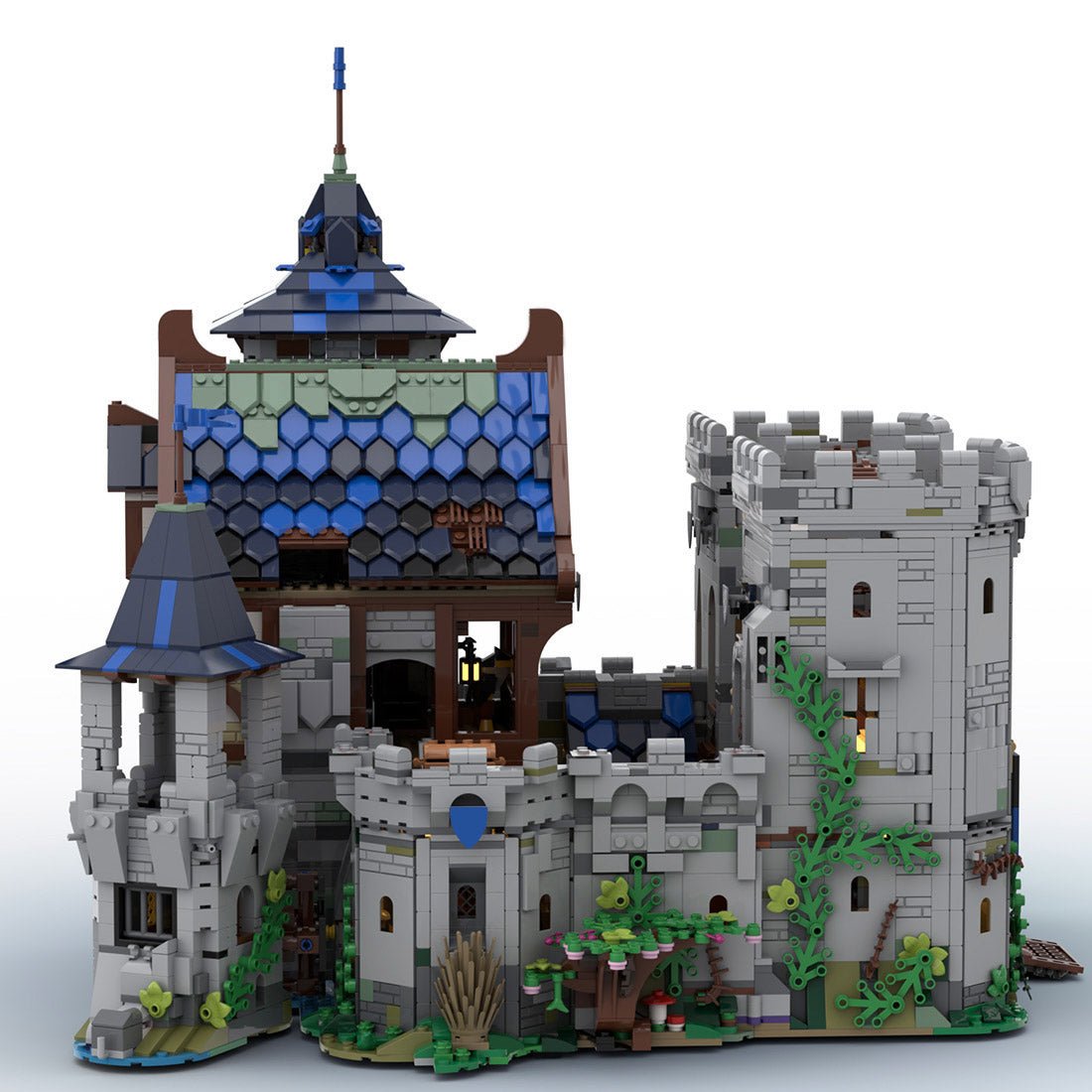MOC - 132661 Festung des Schwarzen Falken Klemmbausteine - LesDiy - Klemmbausteine