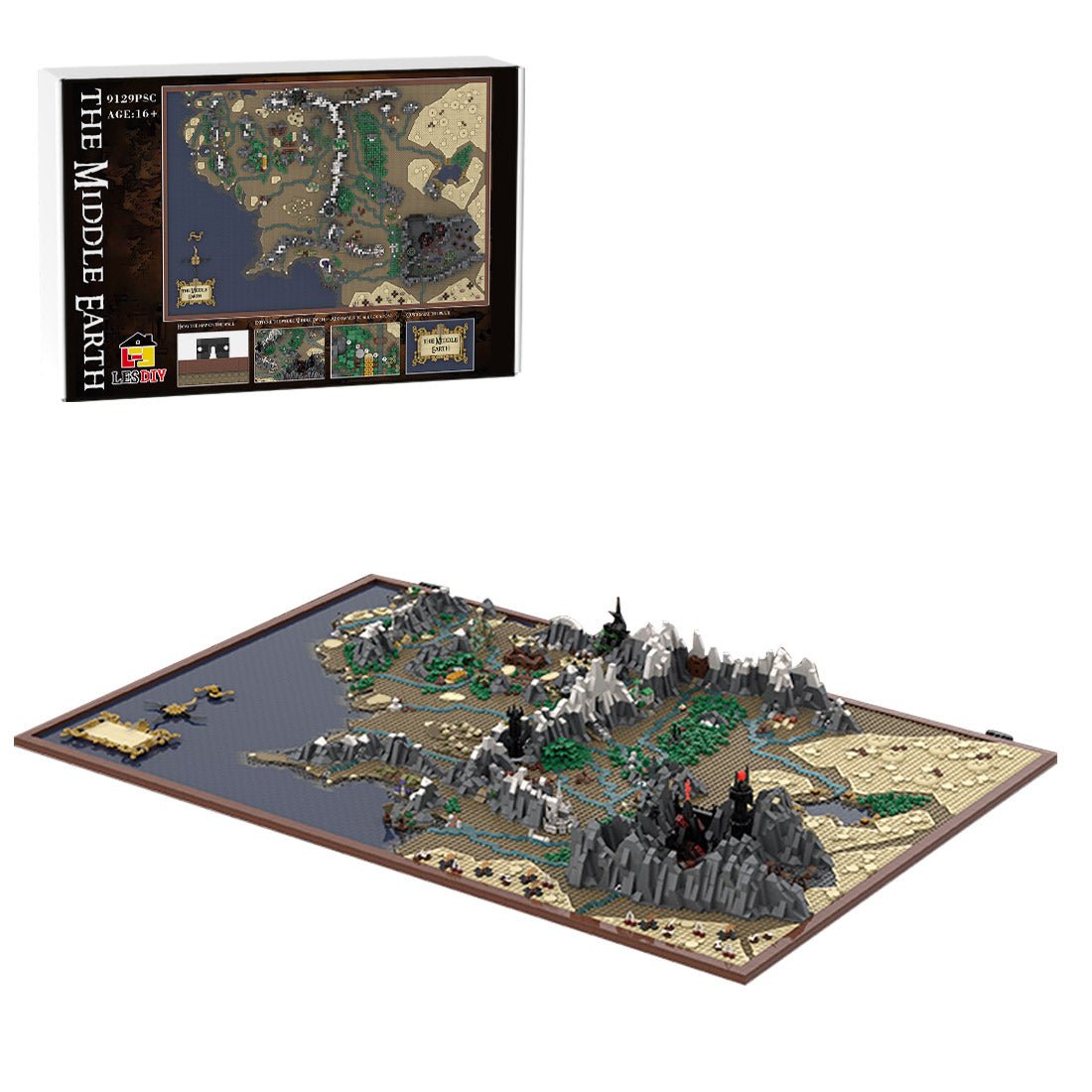 MOC - 133505 UCS Middle Earth Map Klemmbausteine - LesDiy - Klemmbausteine