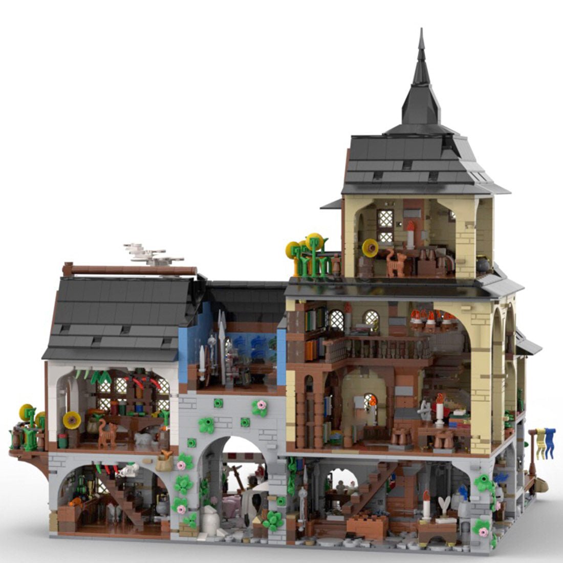 MOC - 134085 Medieval Town Centre Klemmbausteine - LesDiy - Klemmbausteine