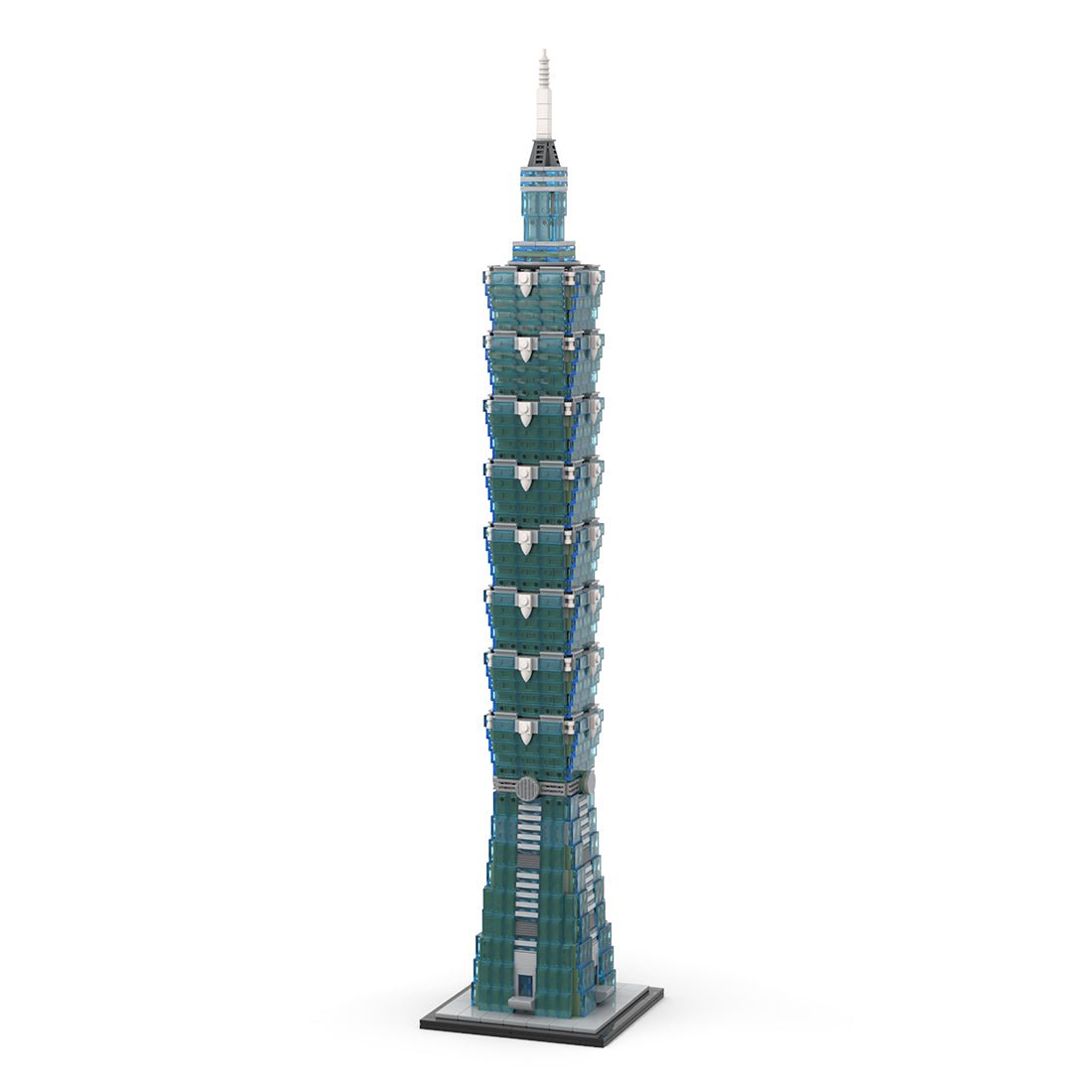 MOC - 136995 1:800 Scale Taipei 101 Klemmbausteine - LesDiy - Klemmbausteine