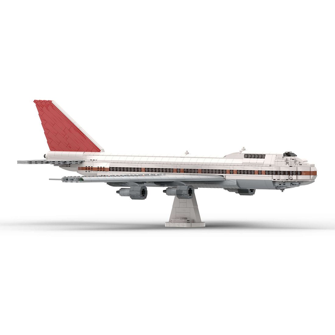 MOC - 138984 Boeing 747 - 200 by DamoB Klemmbausteine - LesDiy - Klemmbausteine