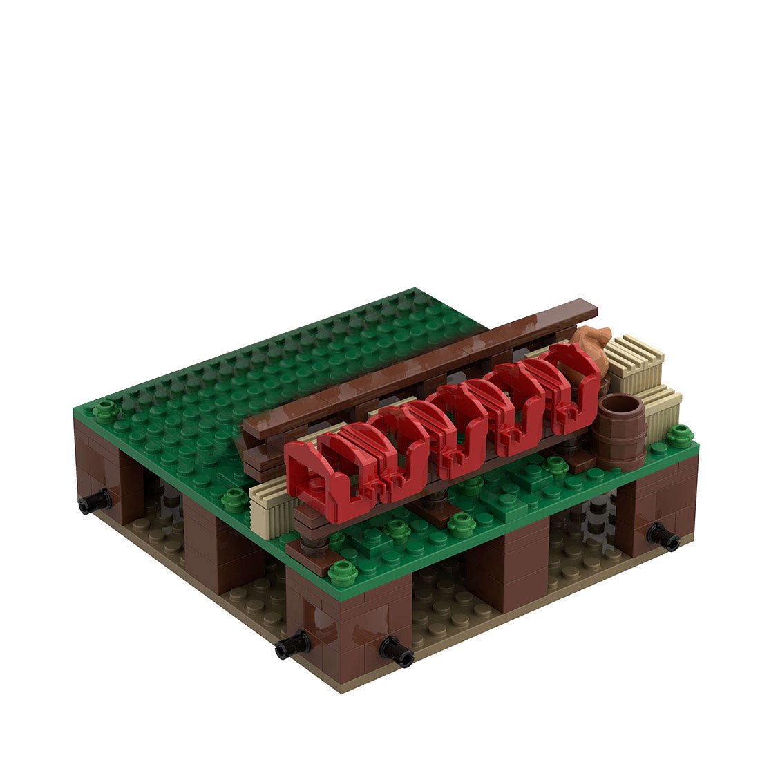 MOC - 139859 Roman Field Camp Space for Horses Klemmbausteine - LesDiy - Klemmbausteine