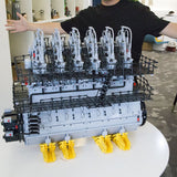 MOC - 141278 2 - Stroke Marine Diesel Engine Klemmbausteine - LesDiy - Klemmbausteine