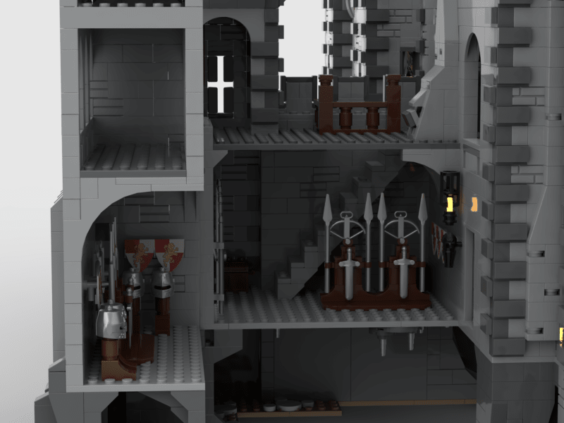 MOC-143001 Red Lions Castle II Klemmbausteine-LesDiy-Klemmbausteine