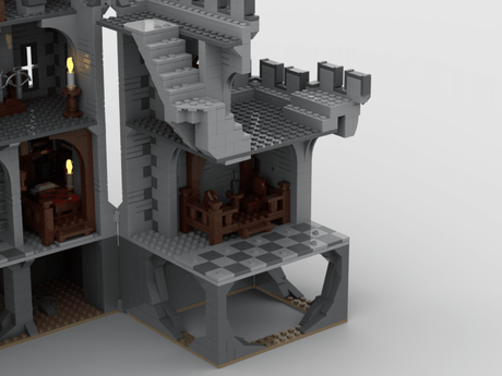 MOC-143001 Red Lions Castle II Klemmbausteine-LesDiy-Klemmbausteine