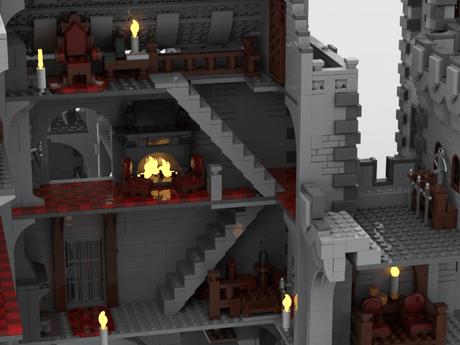 MOC-143001 Red Lions Castle II Klemmbausteine-LesDiy-Klemmbausteine