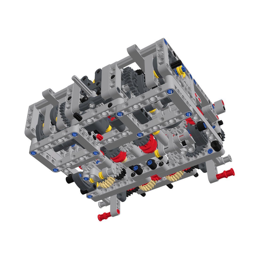 MOC - 14405 Sequentielles Doppelkupplungsgetriebe (DSG) 8 - Gang - Motor - LesDiy - Klemmbausteine