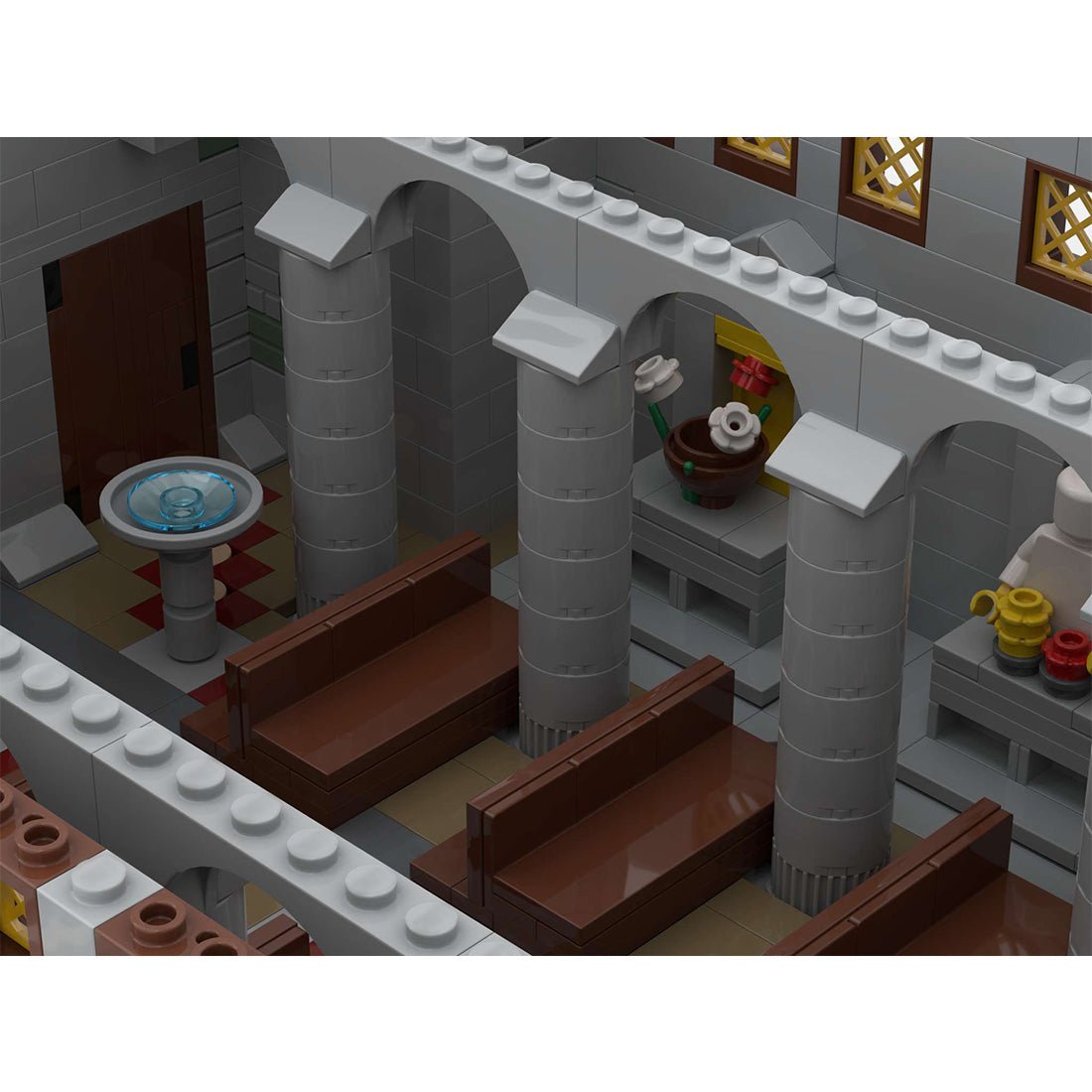 MOC - 148070 Medieval Cathedral Klemmbausteine - LesDiy - Klemmbausteine
