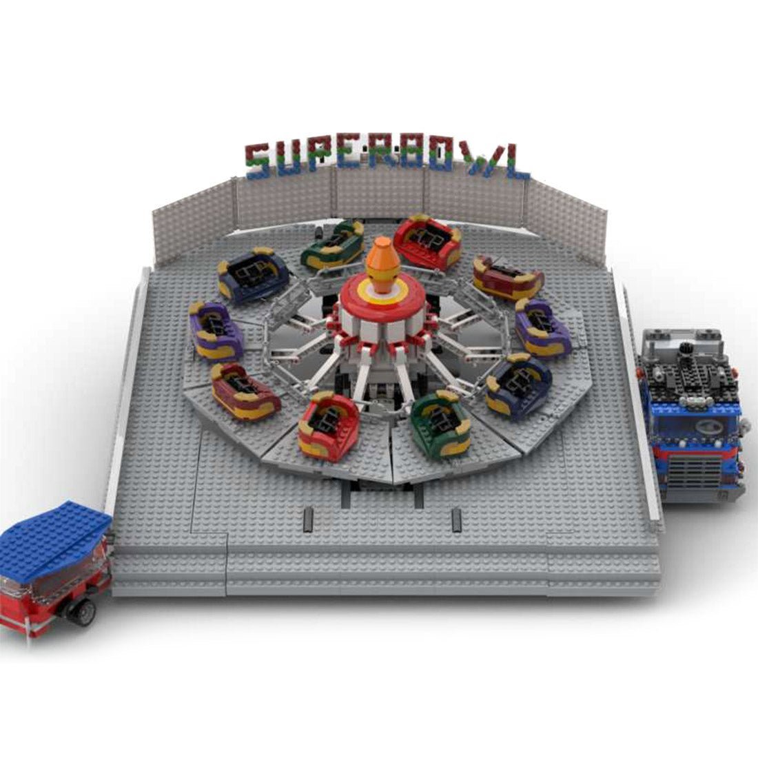 MOC - 148109 Superbowl Fairground ride Klemmbausteine - LesDiy - Klemmbausteine