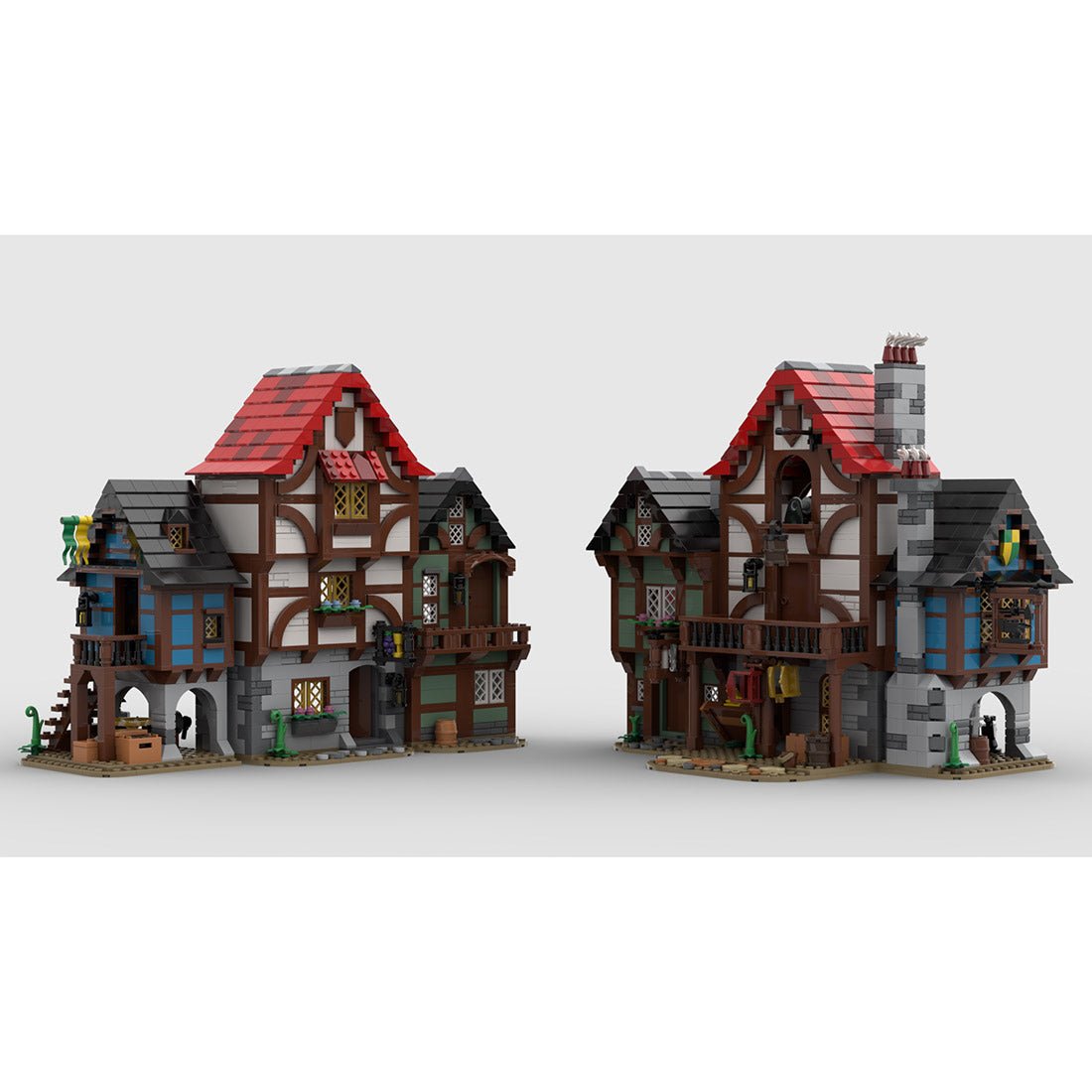 MOC - 150889 Medieval Alley Klemmbausteine - LesDiy - Klemmbausteine