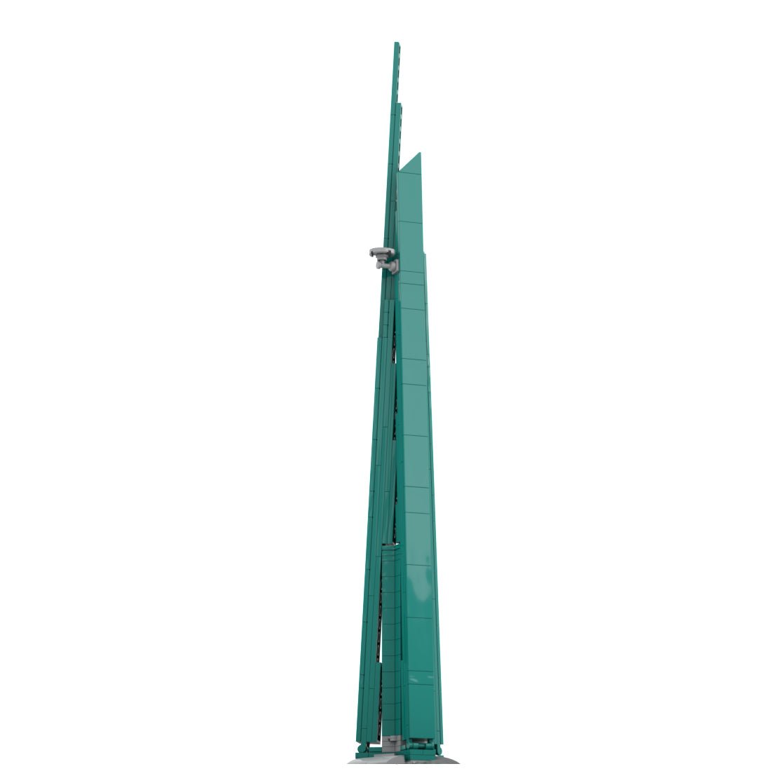 MOC - 153609 1/2000 Scale Jeddah Tower Klemmbausteine - LesDiy - Klemmbausteine