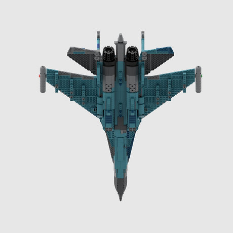 MOC - 156330 Su - 35 Militärkampfflugzeug - LesDiy - Klemmbausteine