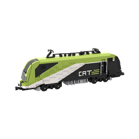 MOC - 156337 City Airport Train (CAT) train locomotive Klemmbausteine - LesDiy - Klemmbausteine