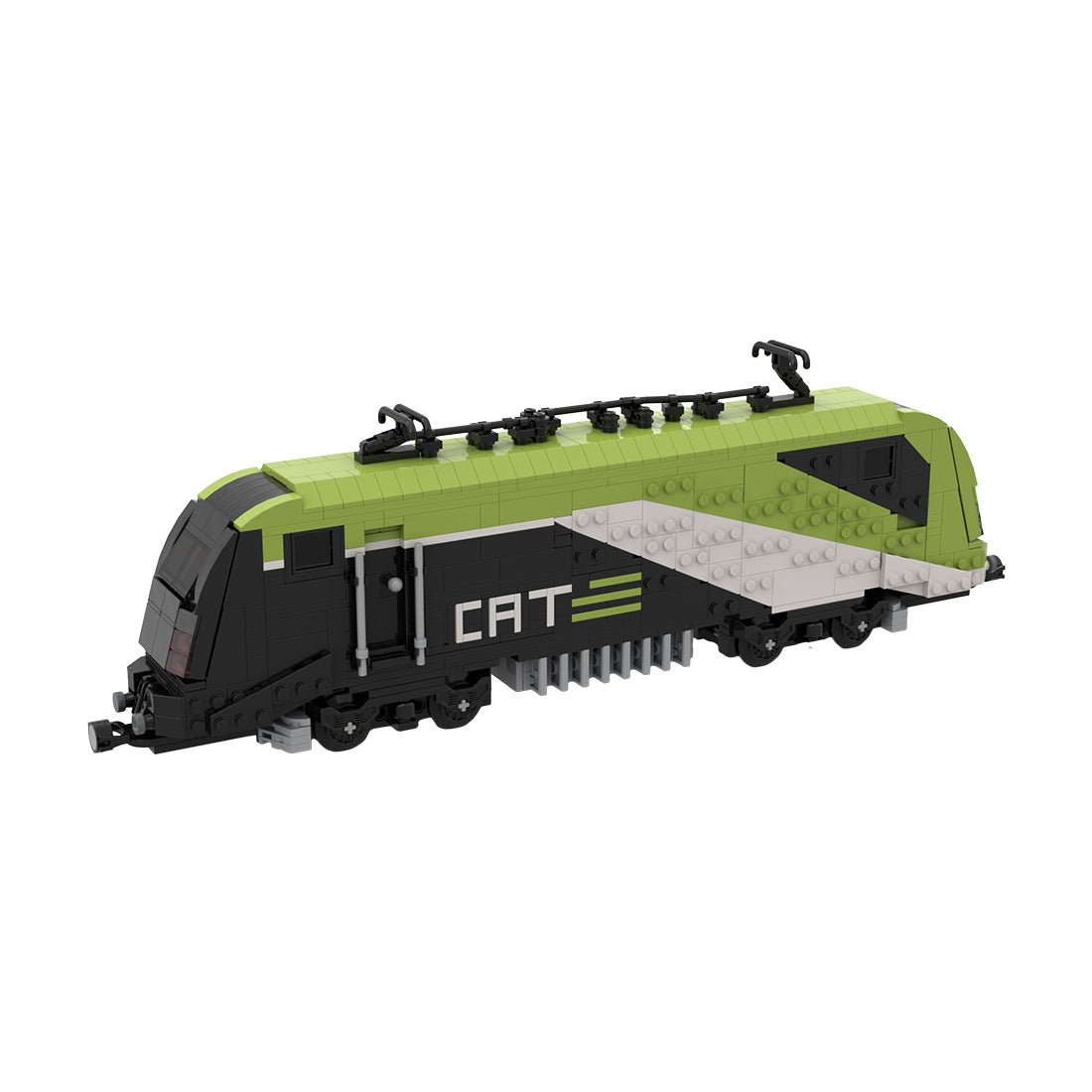 MOC - 156337 City Airport Train (CAT) train locomotive Klemmbausteine - LesDiy - Klemmbausteine