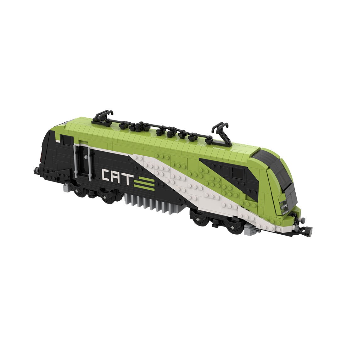 MOC - 156337 City Airport Train (CAT) train locomotive Klemmbausteine - LesDiy - Klemmbausteine