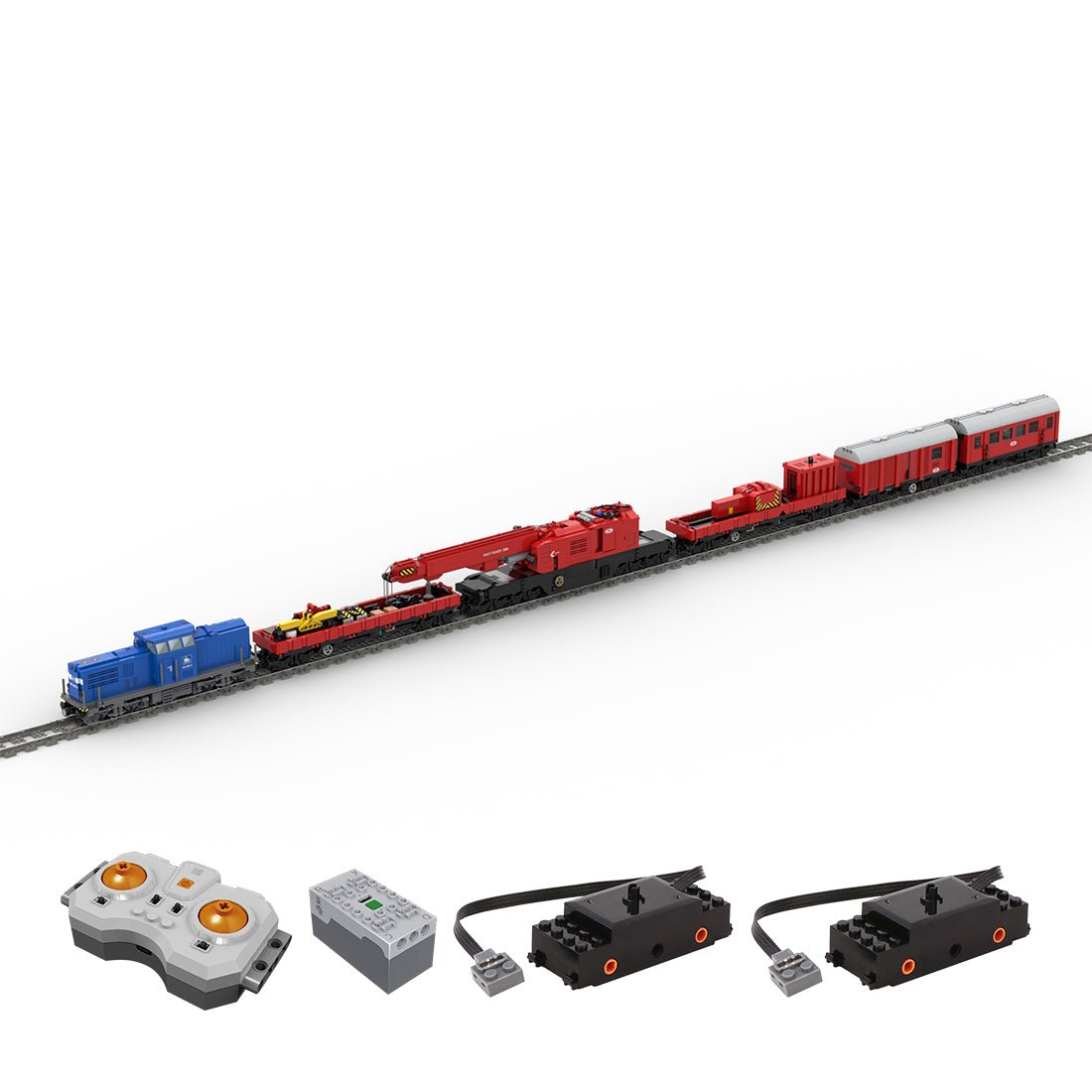 MOC - 156982 Emergency Crane Train – Multi Tasker Klemmbausteine - LesDiy - Klemmbausteine